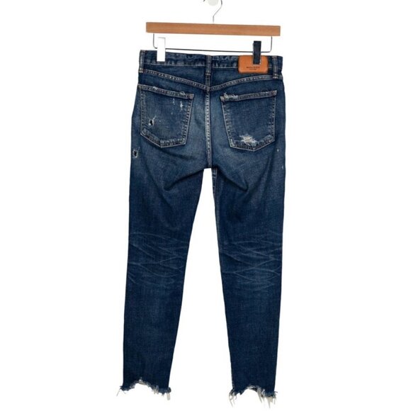 Moussy Jeans‎ Vintage Glendale Mid Rise Distressed Skinny Denim Boho Size 25 - Picture 3 of 6